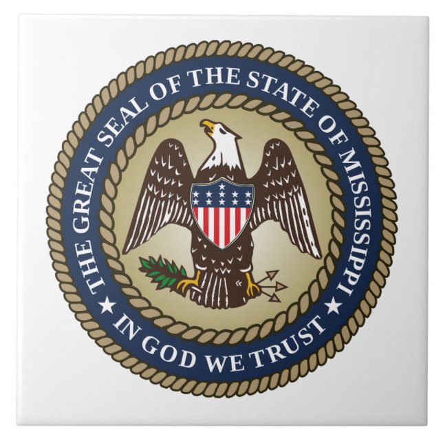 Seal of Mississippi (US State) Tile (Front)
