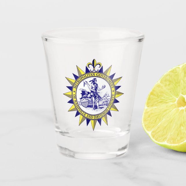 Seal of Nashville, Tennessee Shot Glass (Front)