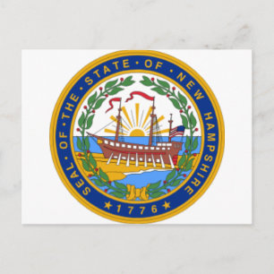 SEAL OF NEW HAMPSHIRE POSTCARD