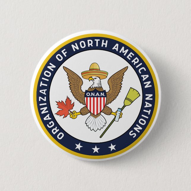 Seal of O.N.A.N. - Infinite Jest 6 Cm Round Badge (Front)