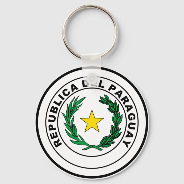 Seal of Paraguay Key Ring (Front)