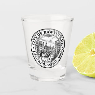 Seal of Pawtucket, Rhode Island Shot Glass