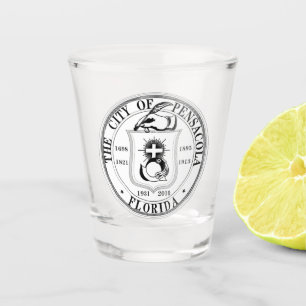 Seal of Pensacola, Florida Shot Glass