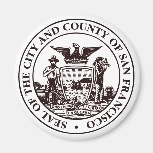 Seal of San Francisco, CA Magnet (Front)