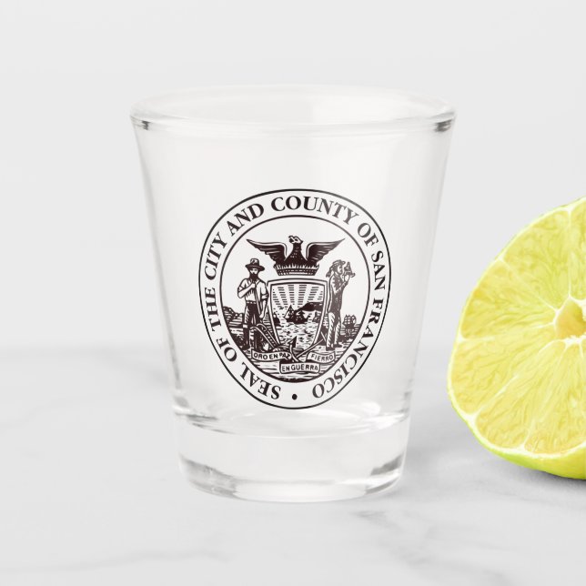 Seal of San Francisco, CA Shot Glass (Front)