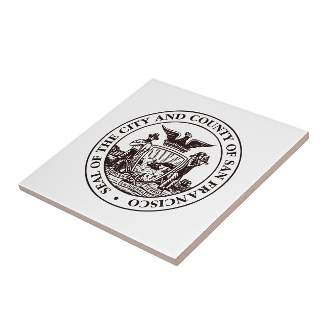 Seal of San Francisco, CA Tile (Side)