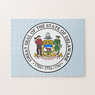 Seal of State Delaware. Jigsaw Puzzle