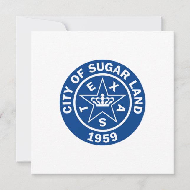 Seal of Sugar Land (Texas) Card (Front)