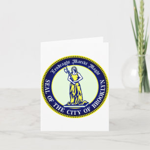 Seal Of The Borough Of Brooklyn New York _1  Card