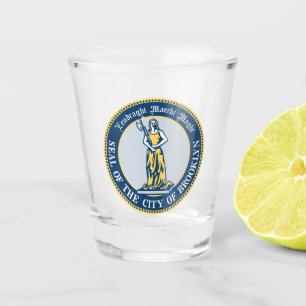 Seal of the Borough of Brooklyn, New York Shot Glass