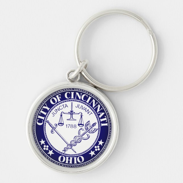 Seal of the City of Cincinnati, Ohio Key Ring (Front)