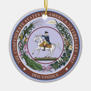 Seal of the Confederacy Ceramic Tree Decoration