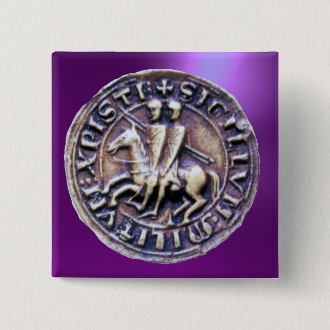 SEAL OF THE KNIGHTS TEMPLAR 15 CM SQUARE BADGE (Front)