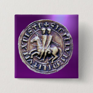SEAL OF THE KNIGHTS TEMPLAR 15 CM SQUARE BADGE