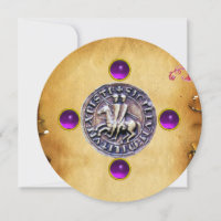 SEAL OF THE KNIGHTS TEMPLAR  gem purple
