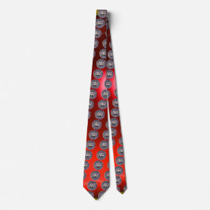 SEAL OF THE KNIGHTS TEMPLAR gem red Tie