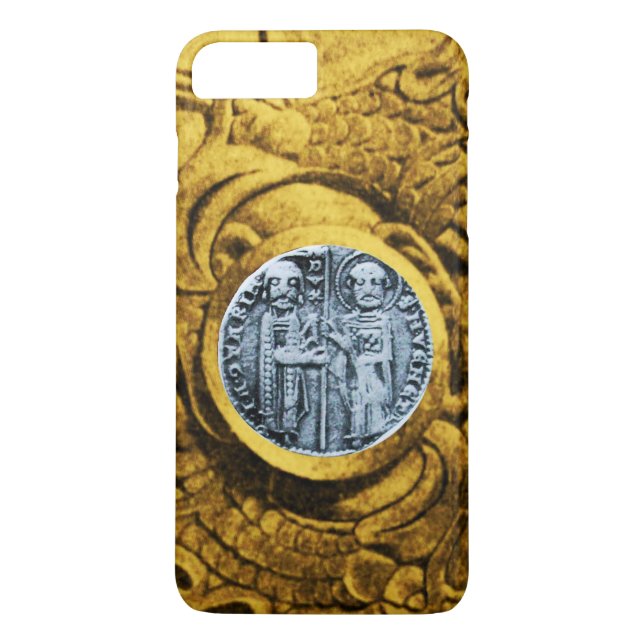 SEAL OF THE KNIGHTS TEMPLAR gold yellow Case-Mate iPhone Case (Back)