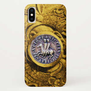SEAL OF THE KNIGHTS TEMPLAR gold yellow Case-Mate iPhone Case