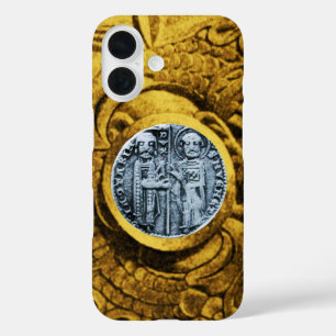 SEAL OF THE KNIGHTS TEMPLAR gold yellow iPhone 16 Case