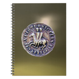 SEAL OF THE KNIGHTS TEMPLAR grey Notebook