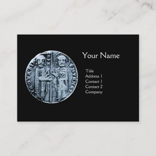 SEAL OF THE KNIGHTS TEMPLAR MONOGRAM BUSINESS CARD (Front)