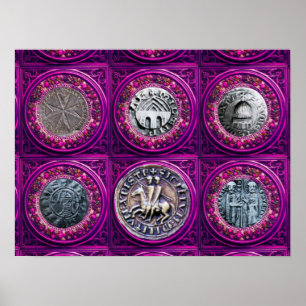 SEAL OF THE KNIGHTS TEMPLAR POSTER