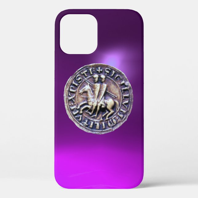 SEAL OF THE KNIGHTS TEMPLAR purple Case-Mate iPhone Case (Back)