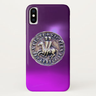 SEAL OF THE KNIGHTS TEMPLAR purple Case-Mate iPhone Case