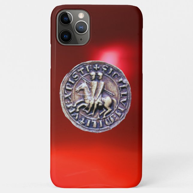 SEAL OF THE KNIGHTS TEMPLAR red Case-Mate iPhone Case (Back)