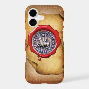 SEAL OF THE KNIGHTS TEMPLAR red wax parchment