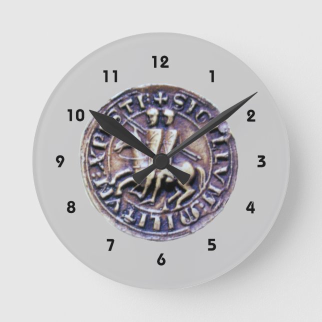 SEAL OF THE KNIGHTS TEMPLAR ROUND CLOCK (Front)