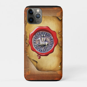 SEAL OF THE KNIGHTS TEMPLAR wax parchment Case-Mate iPhone Case