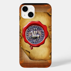 SEAL OF THE KNIGHTS TEMPLAR wax parchment Case-Mate iPhone 14 Case
