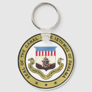SEAL OF THE PANAMA CANAL ZONE KEY RING