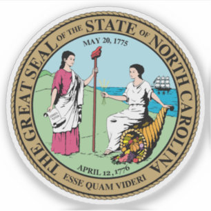 Seal of the state of North Carolina, USA