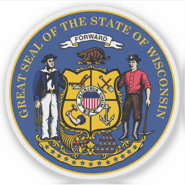 Seal of the state of Wisconsin, USA (Front)