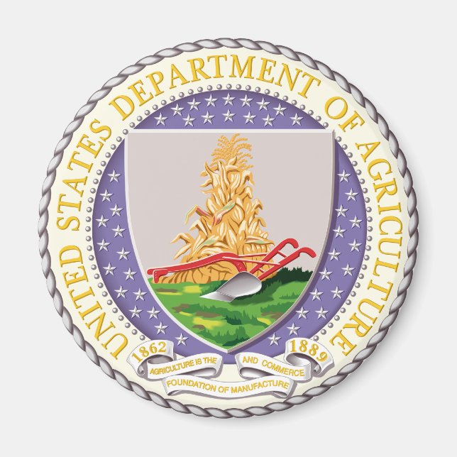 Seal of US Dept of Agriculture Magnet (Front)