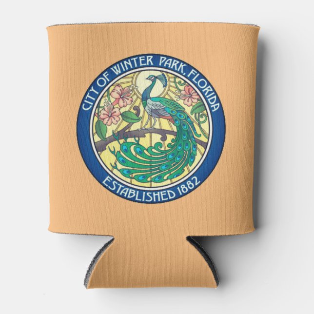 Seal of Winter Park, Florida Can Cooler (Front)