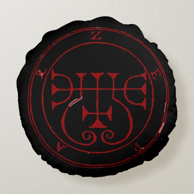 Seal of Zepar Ultimate symbol Custom Round Pillow (Back)