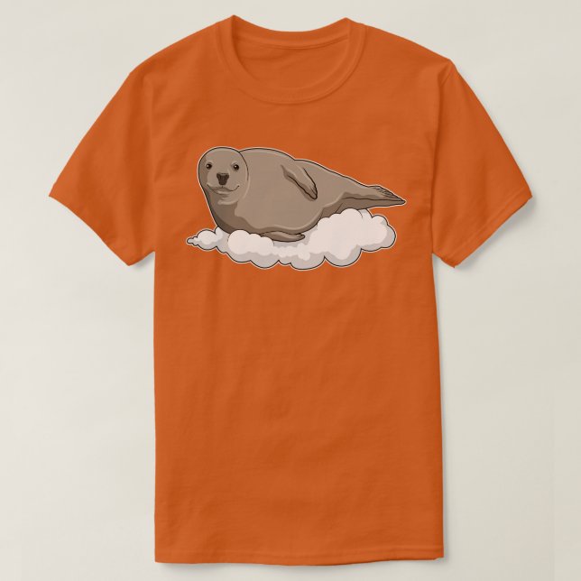 Seal on Clouds T-Shirt (Design Front)