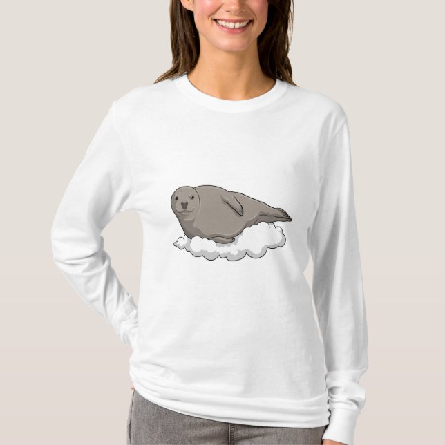 Seal on Clouds T-Shirt (Front)