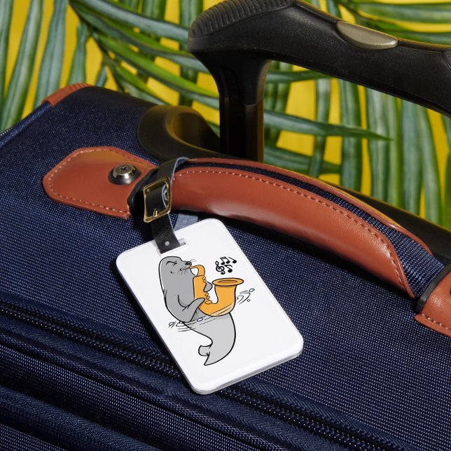Seal Playing The Saxophone Luggage Tag (Creator Uploaded)