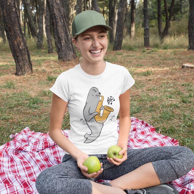 Seal Playing The Saxophone T-Shirt (Creator Uploaded)