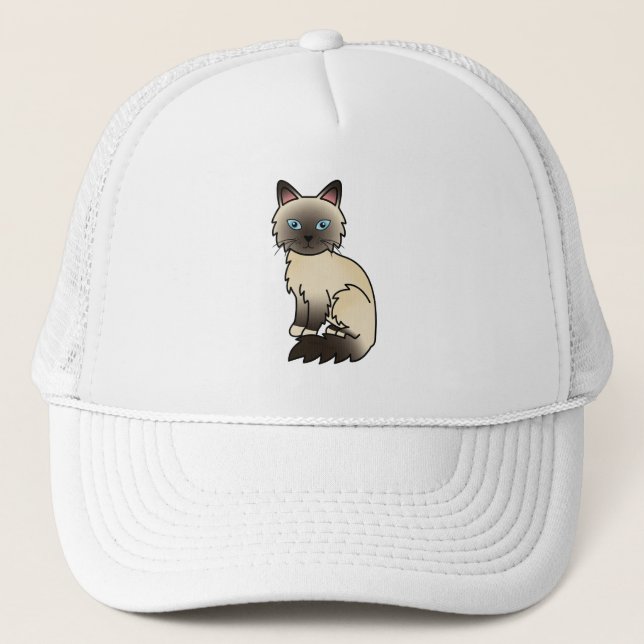 Seal Point Birman / Ragdoll Cat Trucker Hat (Front)