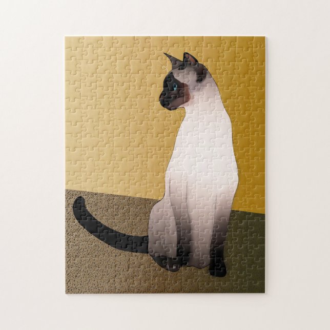 Seal Point Siamese Cat Jigsaw Puzzle (Vertical)