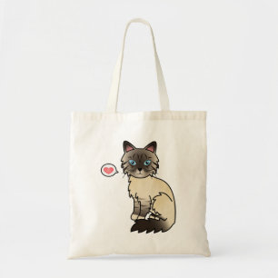 Seal Point Tabby Birman / Ragdoll Cat Love Tote Bag