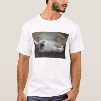 Seal Point & White Siberian Kitty shirt