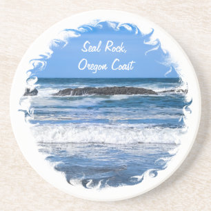 Seal Rock Oregon Coast On Pacific Ocean Coaster