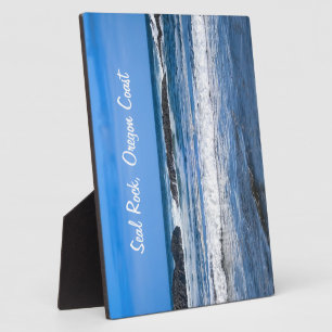 Seal Rock Oregon Coast On Pacific Ocean Plaque