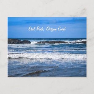 Seal Rock Oregon Coast On Pacific Ocean Postcard
